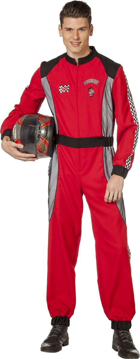 Formule 1 Kostuum | Formule 1 Race Overall Ayrton | Man | Maat 52 | Carnaval kostuum | Verkleedkleding